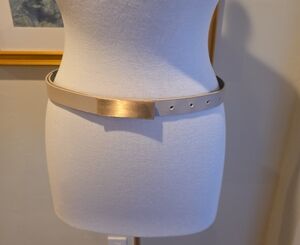 Calvin Klein Beige Belt with Gold Buckle